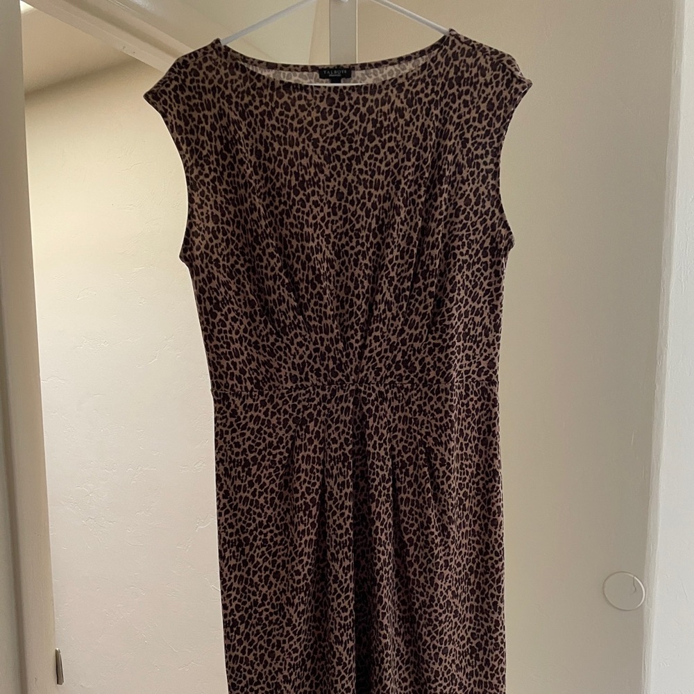 Talbots leopard print dress